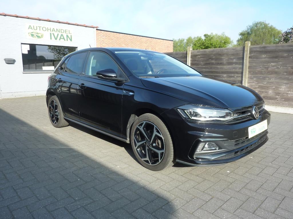 Volkswagen Polo 1.0 TSI United R-Line DSG Automaat, Auto's, Automaat, Euro 6, Zwart, 5 zetels