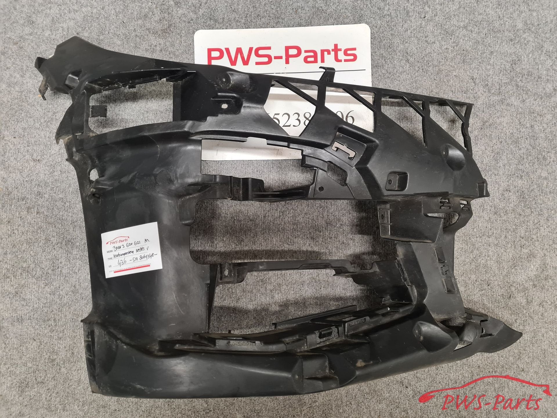 BMW G20 G21 M-PAKKET M BUMPERSTEUN ADAPTER RECHTS VOORBUMPER, -, Utilisé, -, -