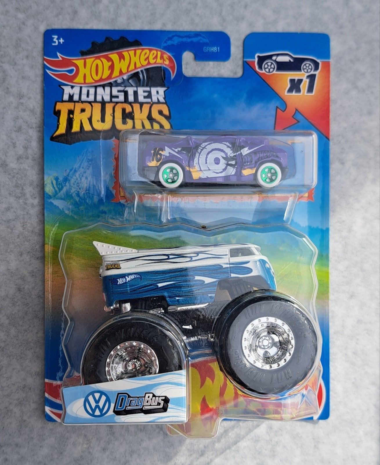 monster trucks vw T1 hotwheels, Enlèvement ou Envoi, Comme neuf, Voiture