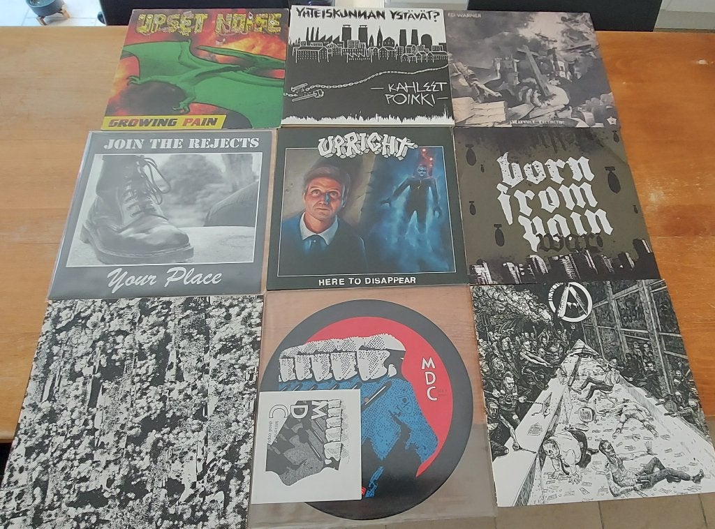 Collectie Punk, Hardcore en Oi LP's!, Ophalen, LP, Inclusief poster, Zo goed als nieuw