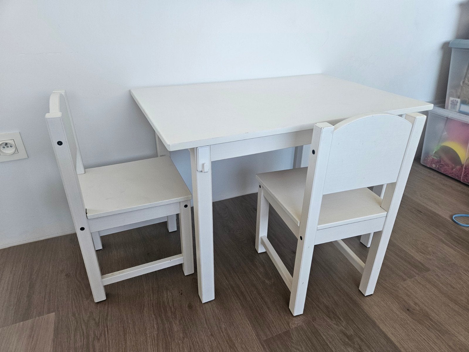 tafel met 2 stoeltjes kinderen, Ophalen