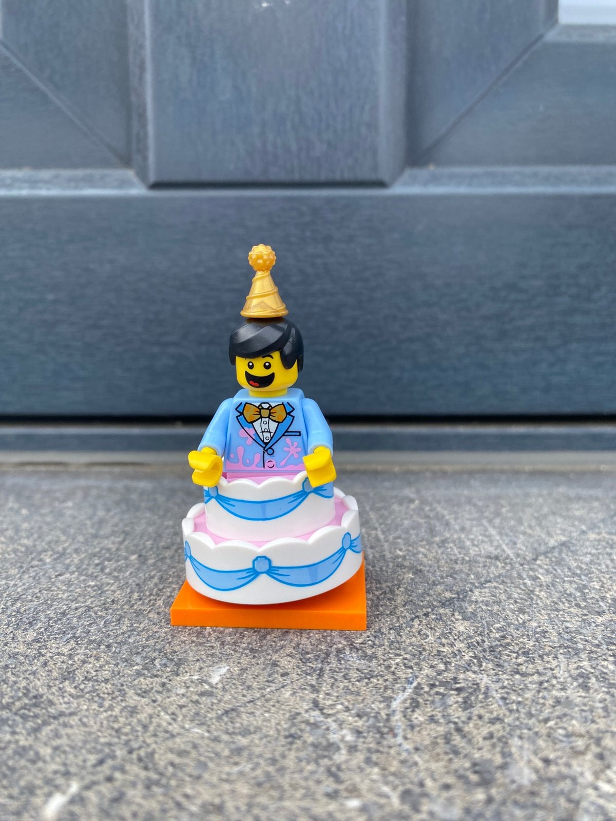 Birthday cake man lego minifiguren serie 18, Ophalen of Verzenden, Gebruikt, Lego, Minifiguren serie