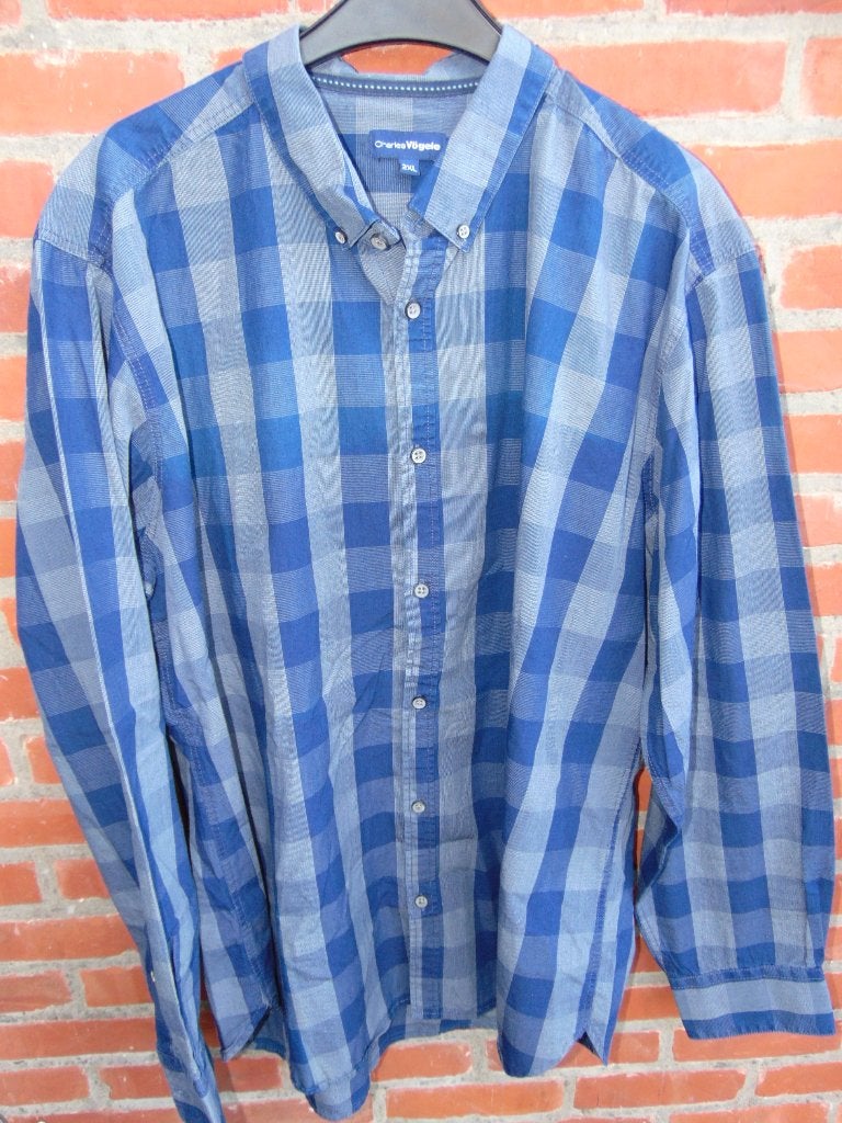 Hemden XXL in zeer goede staat, Kleding | Heren, Ophalen of Verzenden, Gedragen, Blauw, Overige halswijdtes