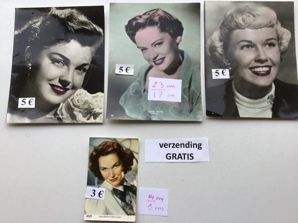 4 superbes affiches de stars de cinéma américaines célèbres, Enlèvement ou Envoi, Comme neuf