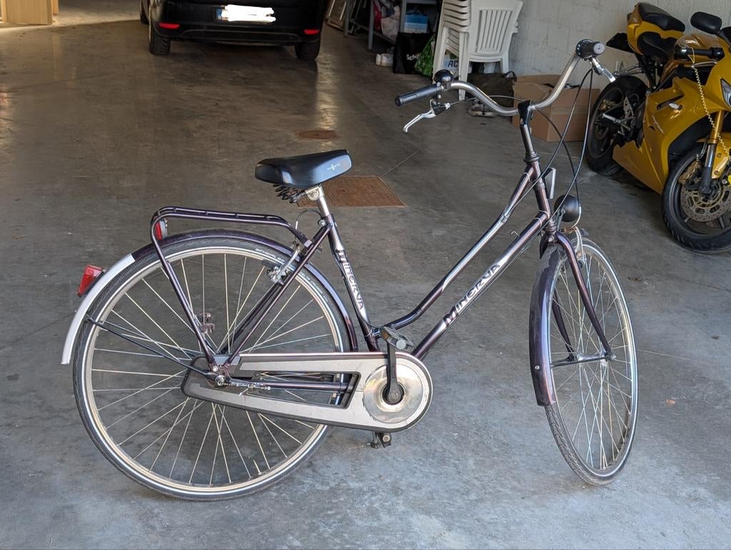 Damesfiets Minerva, Ophalen