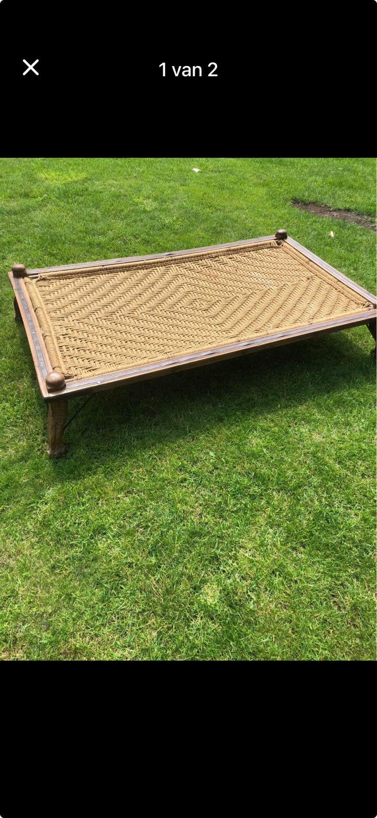 Indonesisch daybed, Tuin en Terras, Ophalen, Zo goed als nieuw
