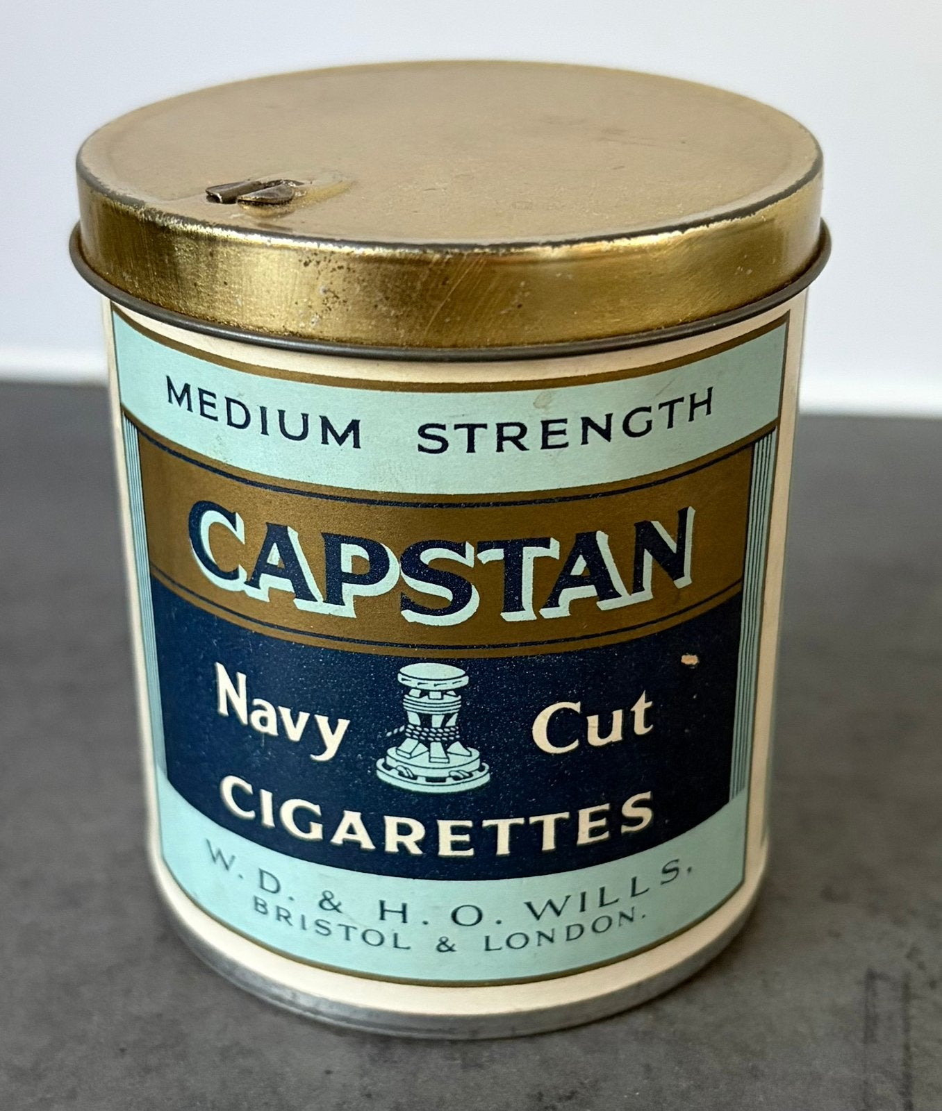 Brits Capstan Navy Cut sigarettenblikje WO2, Ophalen of Verzenden