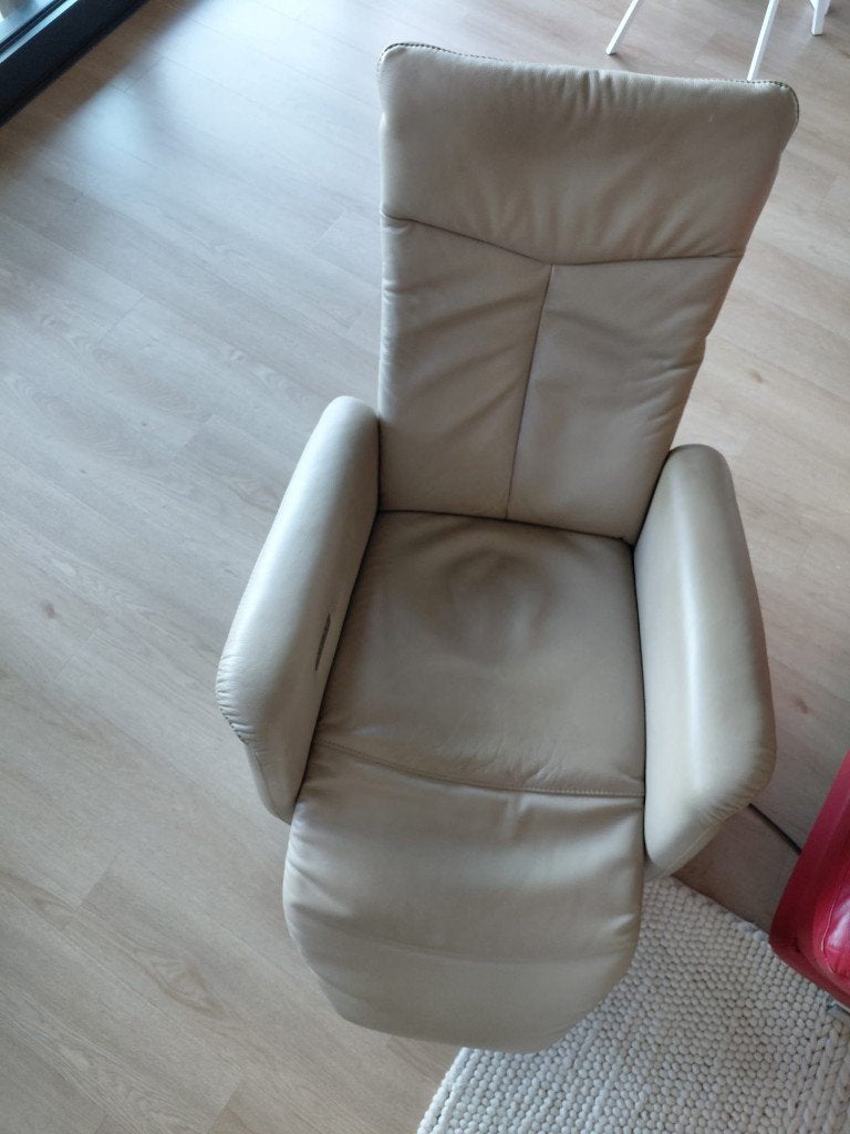 Elektrische relaxzetel, Ophalen, Gebruikt, Leer