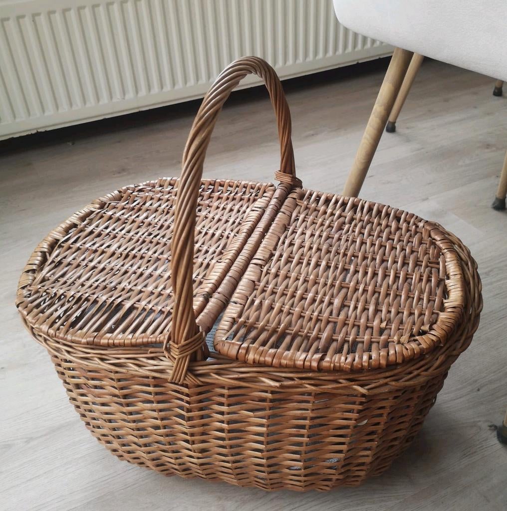 Rieten picknickmand, Hobby en Vrije tijd, Picknickmanden, Ophalen