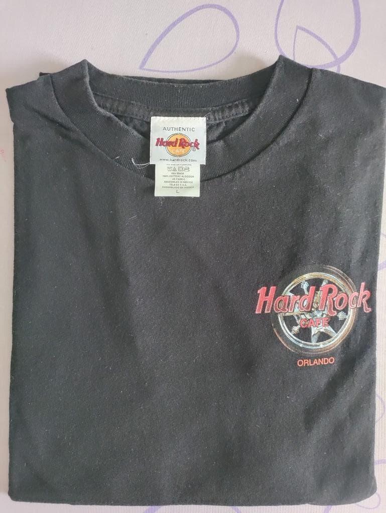 Polo L Hard Rock Café, États-Unis, Orlando 1988, Enlèvement ou Envoi, Comme neuf, Taille 52/54 (L), Noir