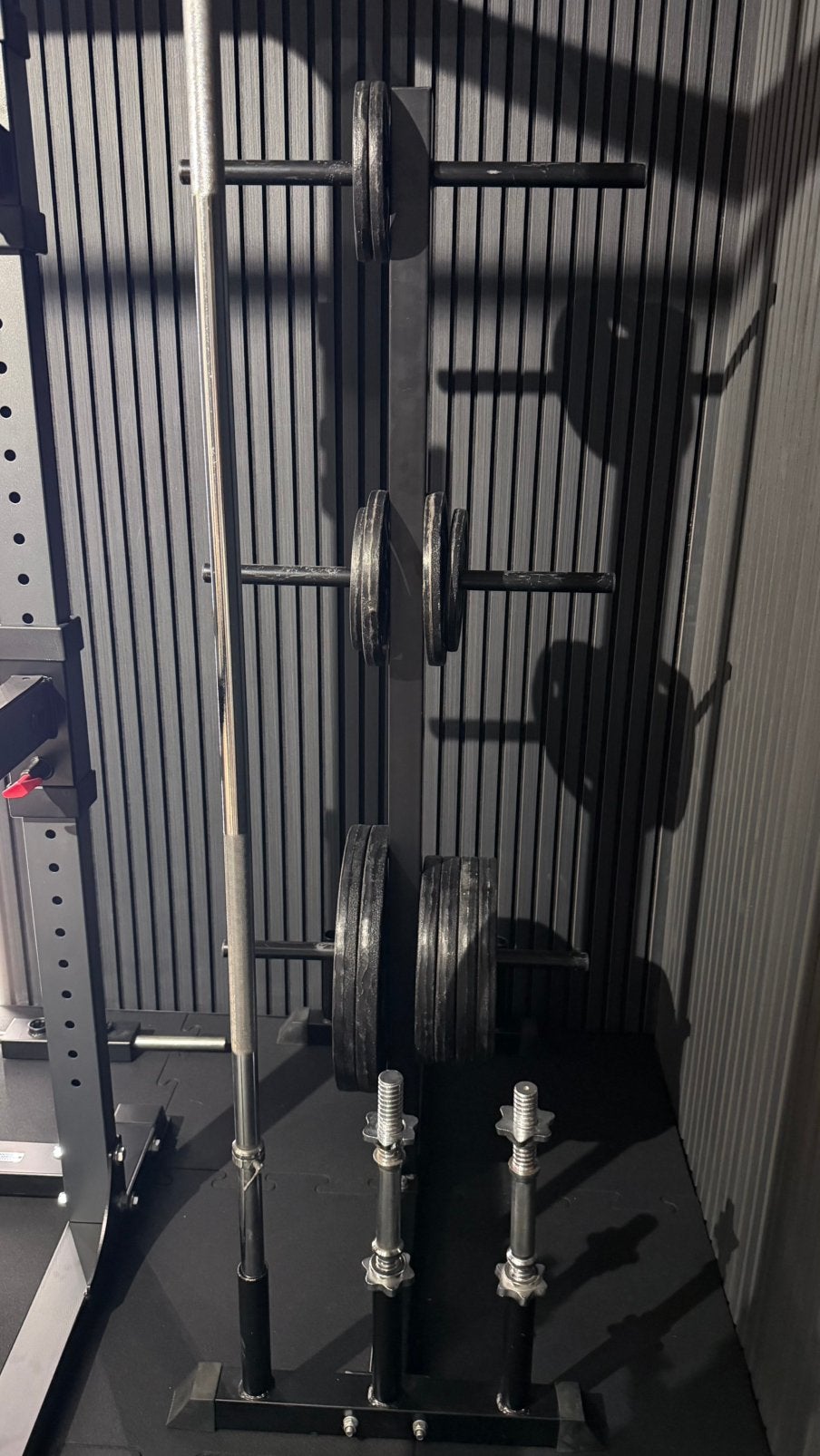 Volledige bench- en halterset 100KG met staander, Sport en Fitness, Ophalen, Zo goed als nieuw, Halterset