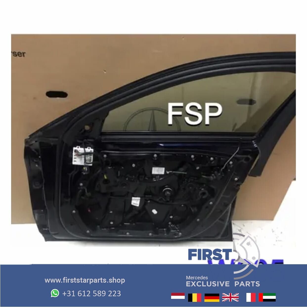 W205 DEUR RECHTS VOOR Mercedes C Klasse RECHTER PORTIER 2014, Gebruikt, -, Deur, Ophalen of Verzenden