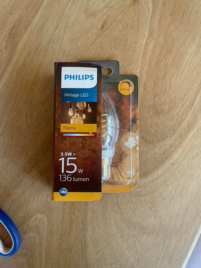 Philips LED Kaars Spiraal Goud, Ophalen, Zo goed als nieuw