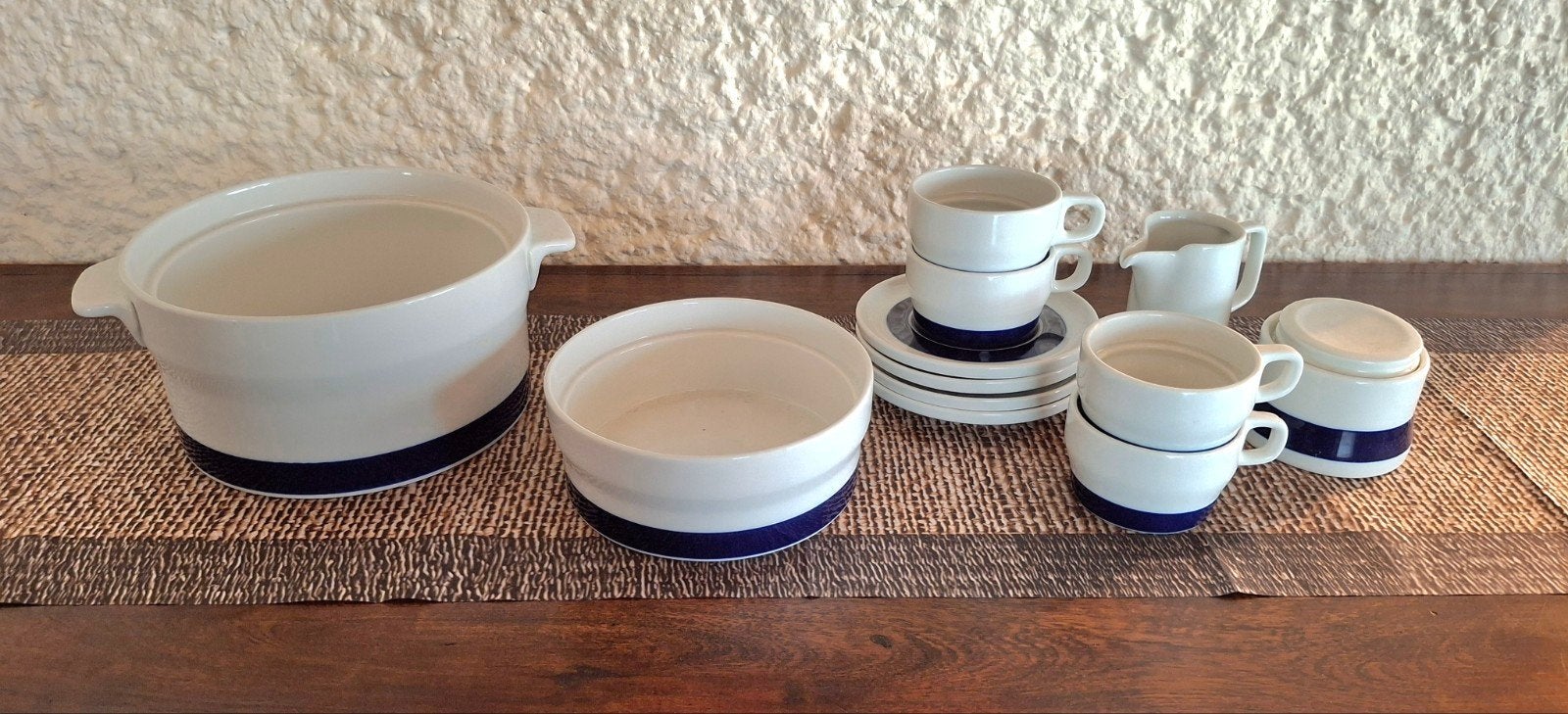 Koffieservies + 2 bijhorende kommen, Ophalen, Zo goed als nieuw, Kom(men)