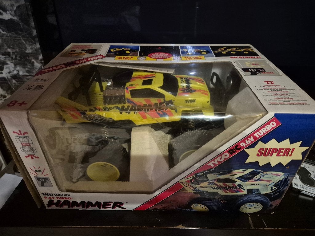 Voiture Rc tyco Hammer de 1992, Échelle 1:10, Enlèvement ou Envoi, Voiture off road, Comme neuf