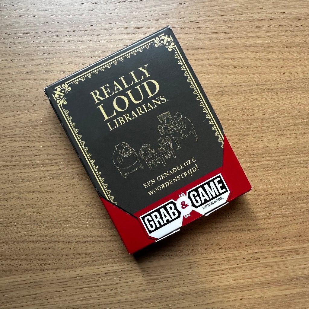 Really Loud Librarians - kaartspel NL, Hobby en Vrije tijd, Een of twee spelers, Ophalen, Zo goed als nieuw, Grab&Game Exploding Kittens