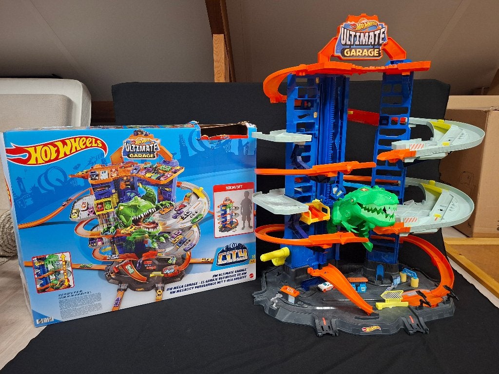 Hot Wheels Ultimate Garage - Ware droom voor autoliefhebbers, Ophalen, Opwindmechanisme, Hot Wheels, Racebaan