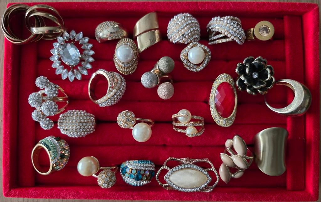 Lot diverse vintage ringen, Ophalen of Verzenden