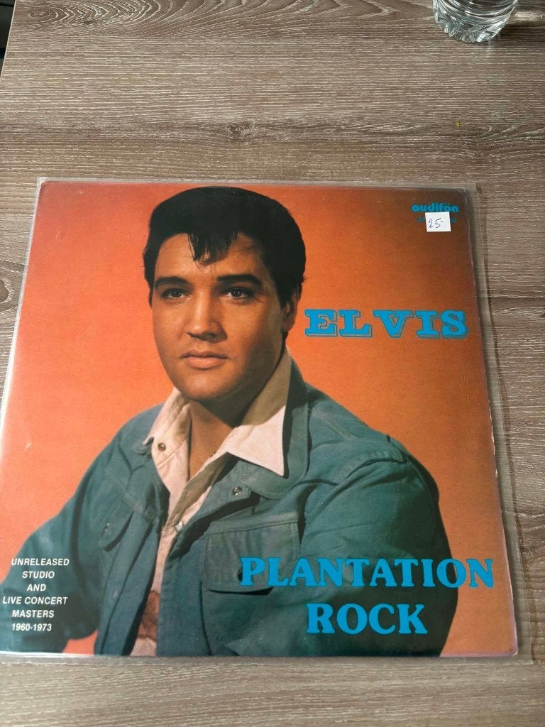 Elvis bootleg lp, Plantation rock van Audifon label. 20 euro, Enlèvement ou Envoi, Rock 'n' roll, Comme neuf, LP