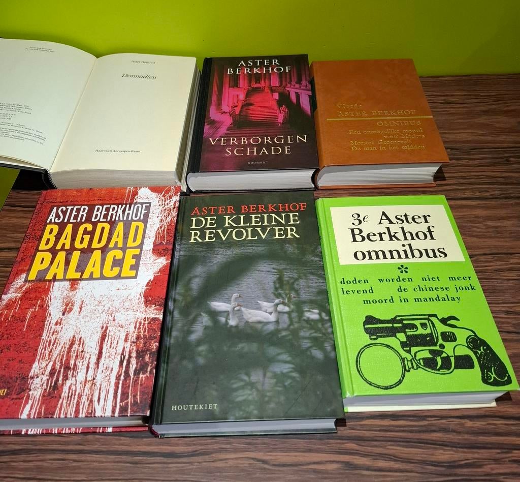 ASTER BERKHOF  6 leesboeken, als nieuw, Ophalen of Verzenden