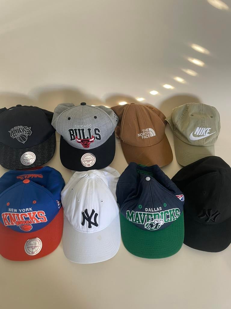 8x petten bundle Nike New Era NBA North Face | caps pakket, Kleding | Heren, Ophalen of Verzenden, Zo goed als nieuw