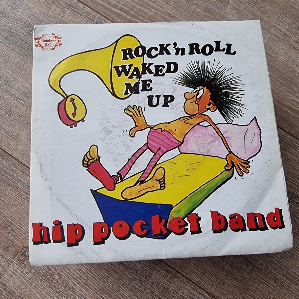 7" Hip Pocket Band – Rock 'N Roll Waked Me Up, Cd's en Dvd's, Ophalen of Verzenden, Gebruikt, 7 inch, Pop