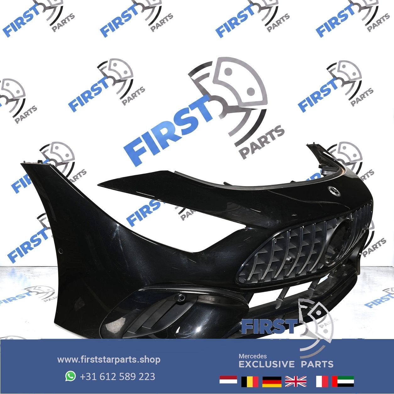 W232 R232 SL AMG BUMPER COMPLEET A2328858502 AERO PACKAGE or, Utilisé, -, Avant, -