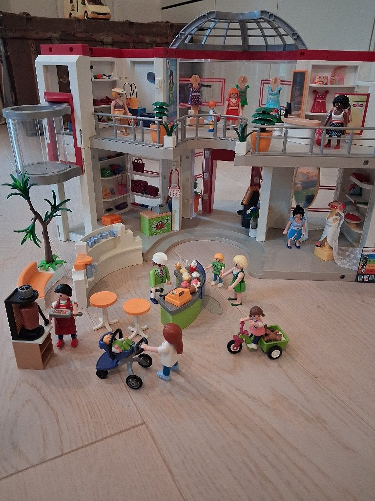 Playmobil schopping center, Kinderen en Baby's, Speelgoed | Houten speelgoed, Ophalen, Gebruikt, Overige typen