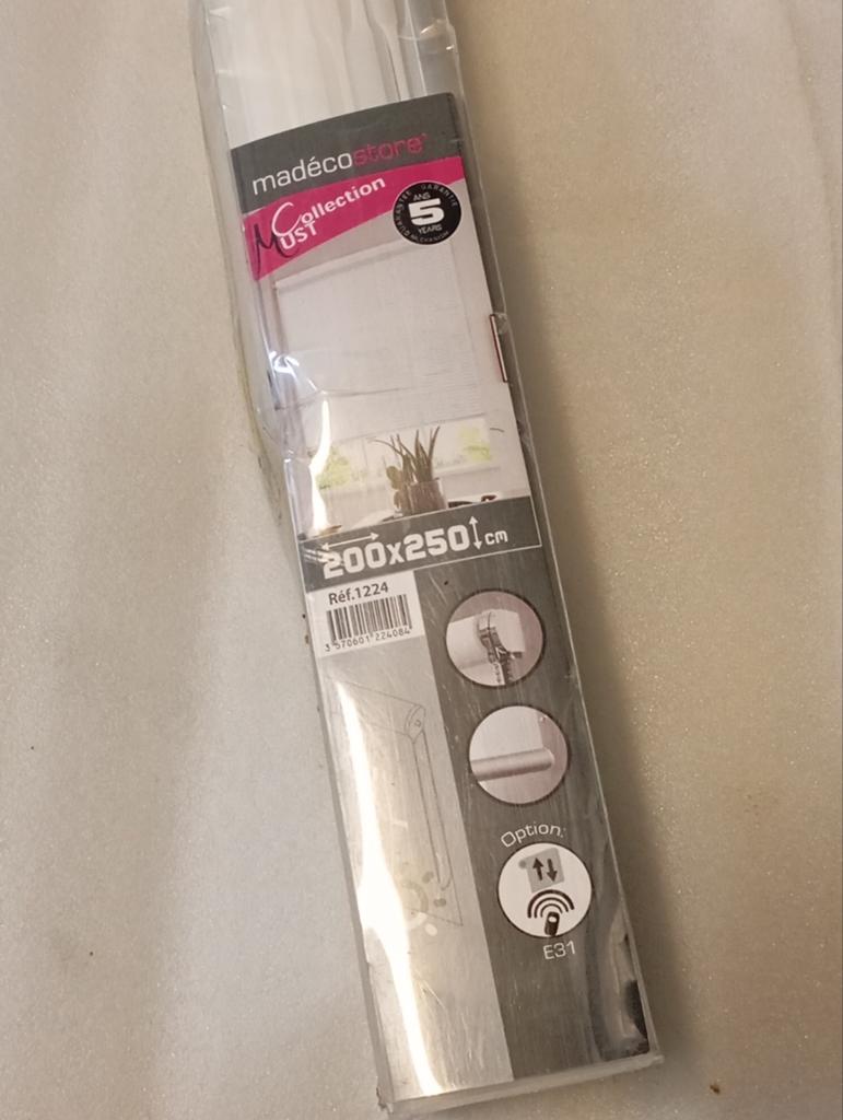Store blanc, Enlèvement, Neuf, Blanc