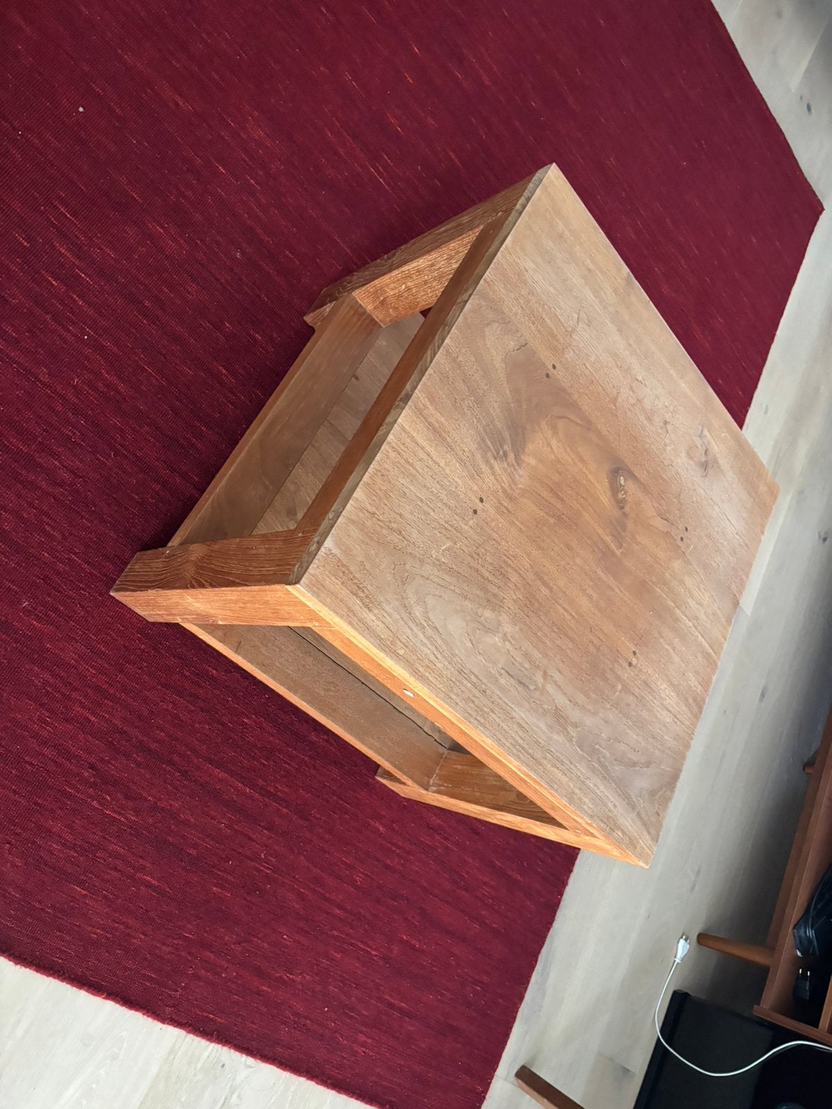 Table d'appoint en teck 60x60 cm, Enlèvement