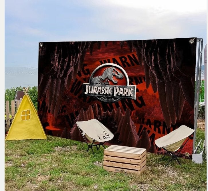 Grands drapeaux Jurassic Park (150 x 90 cm), Enlèvement ou Envoi, Neuf