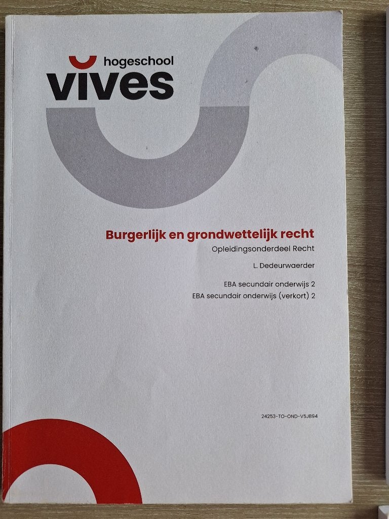 Boek Burgerlijk en grondwettelijk recht, Ophalen, Zo goed als nieuw, Hogeschool