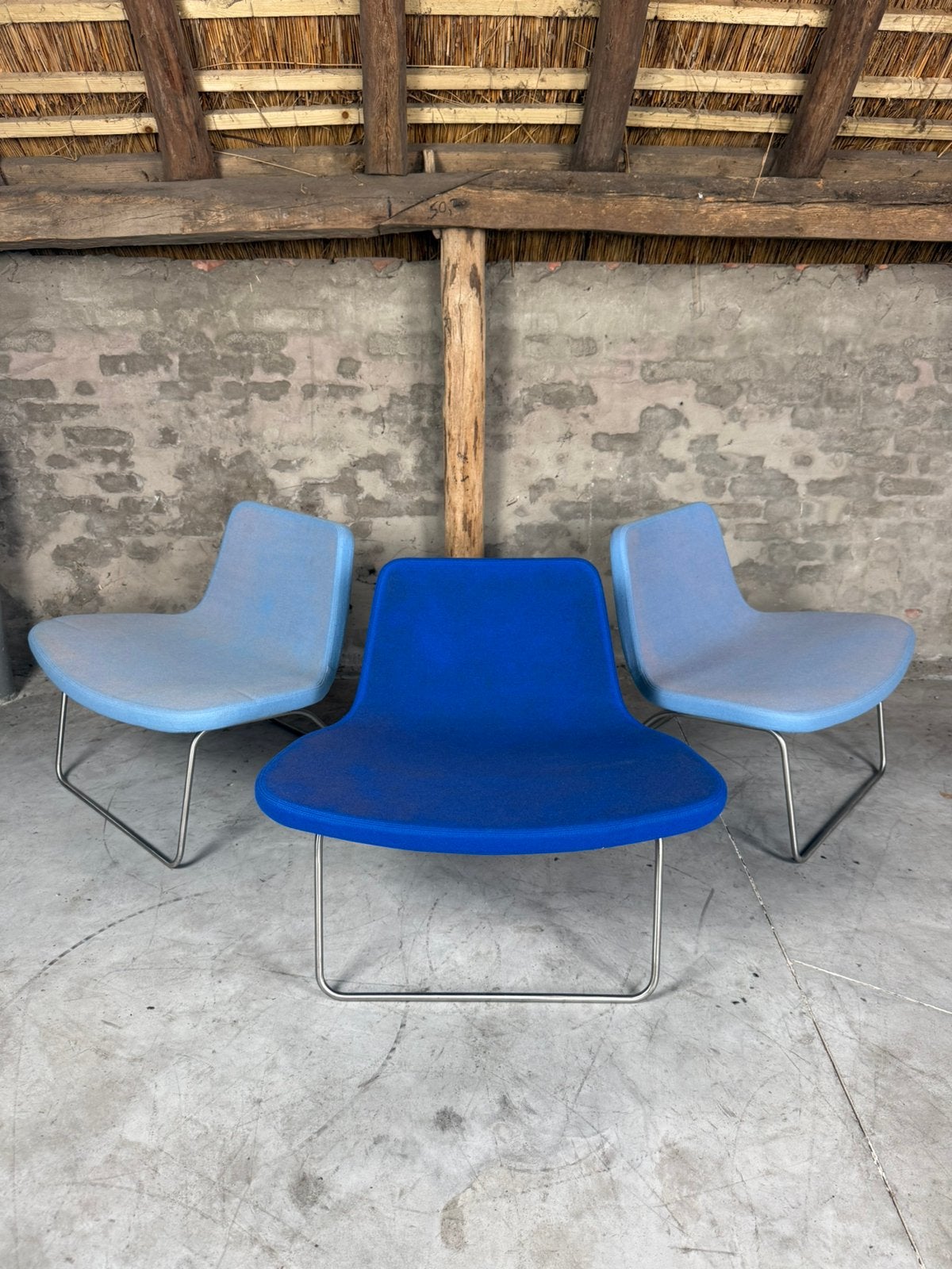 3 HAY RAY lounge design fauteuils, Minder dan 75 cm, Ophalen of Verzenden, Zo goed als nieuw, Metaal