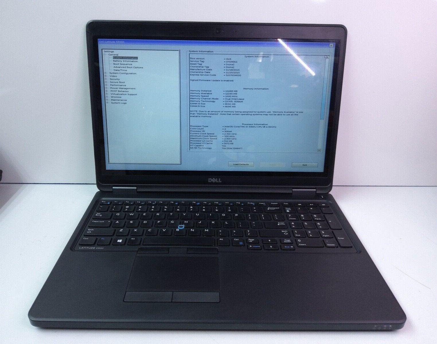 Dell latitude E5550, Ophalen, Azerty, SSD