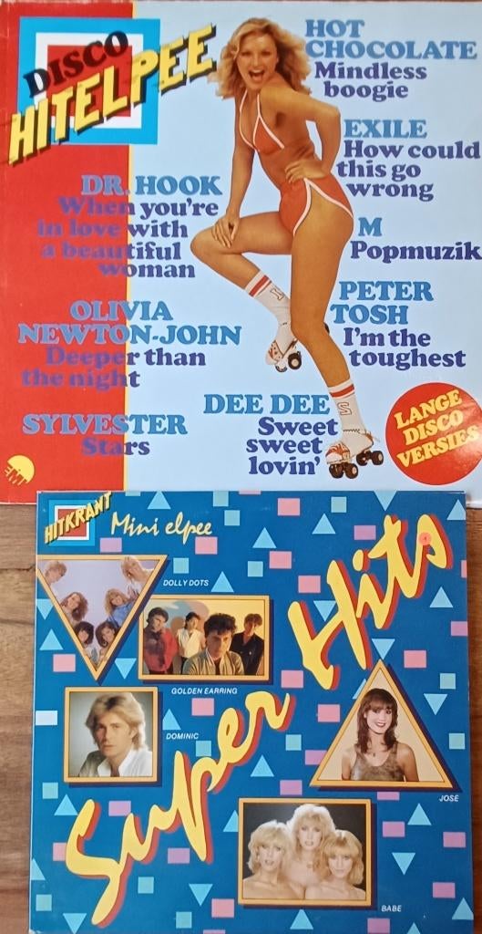 HITKRANT // Disco Hitelpee (1979) + Mini LP Super Hits(1982), Ophalen of Verzenden