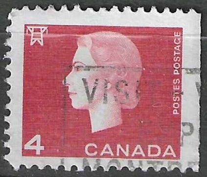 Canada 1962-1963 - Yvert 331 R - Koningin Elisabeth II (ST), Postzegels en Munten, Postzegels | Amerika, Gestempeld, Verzenden