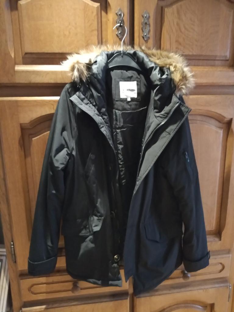 MANTEAU NOIR ADO NEUF !, Kleding | Heren, Truien en Vesten, Ophalen, Zwart