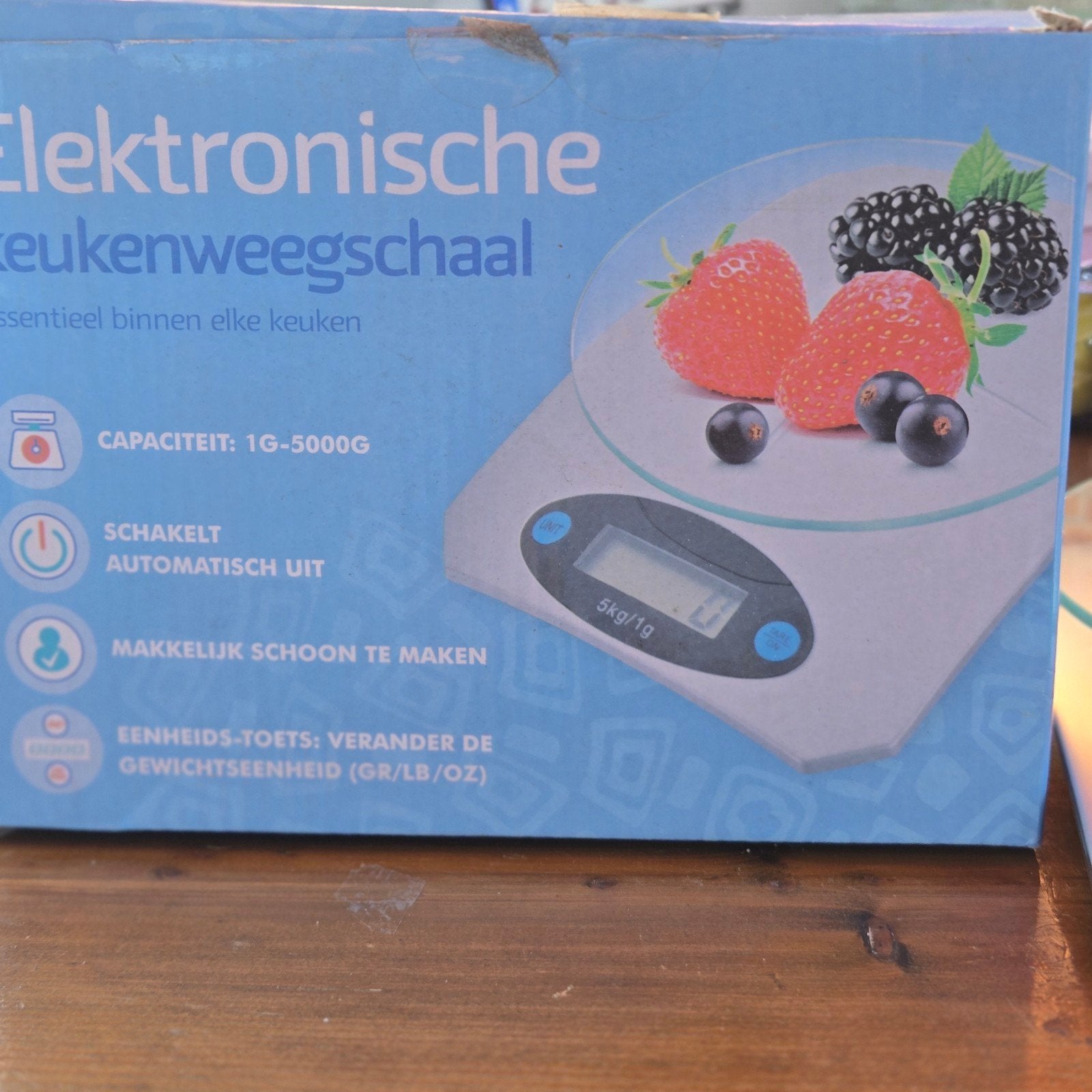 electrische keukenweegschaal, Ophalen, Keukenweegschaal