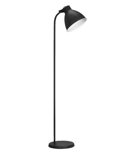 Industriële Vloerlamp / Staande Lamp John – Zwart, Maison & Meubles, Indutrieel, Métal, 150 à 200 cm, Enlèvement
