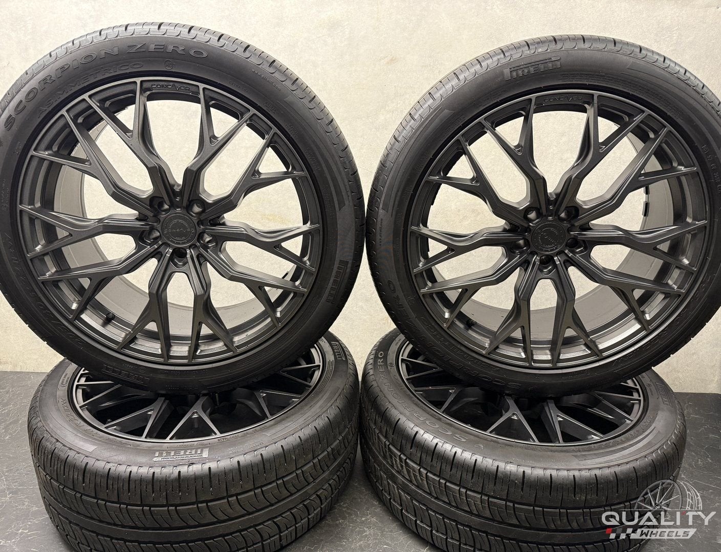 5x112 22” Concaver Audi RS Q8 SQ8 4M Velgen + Banden 295/40/, Auto-onderdelen, Gebruikt, 295 mm, -, -