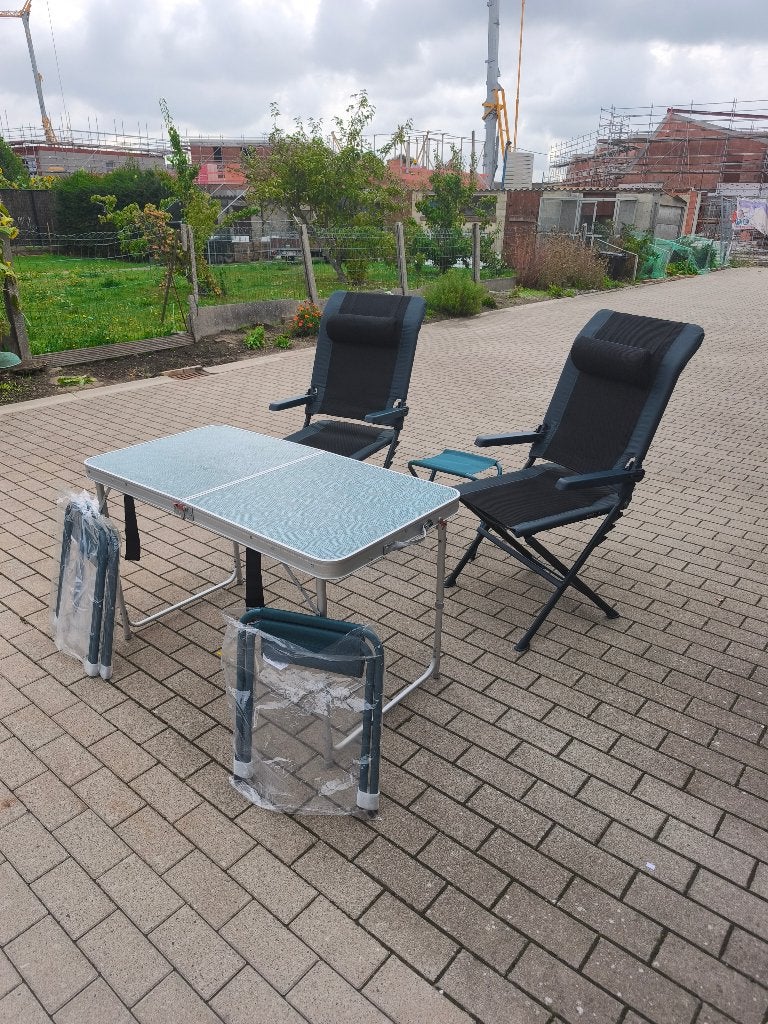 Table, chaise fauteuil, Caravanes & Camping, Enlèvement, Comme neuf, Accessoire de mobilier de camping