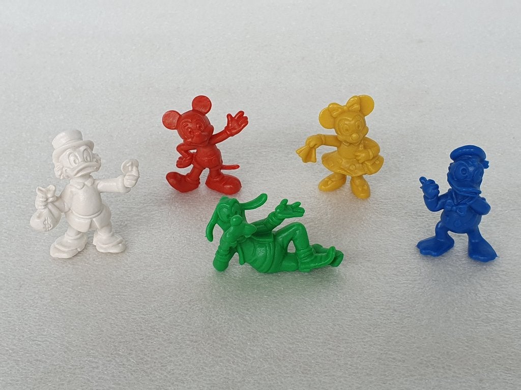 Lot van 5 Disney figuren: Mickey - Minnie - Goofy (Bully), Verzamelen, Ophalen of Verzenden, Donald Duck, Gebruikt, Beeldje of Figuurtje