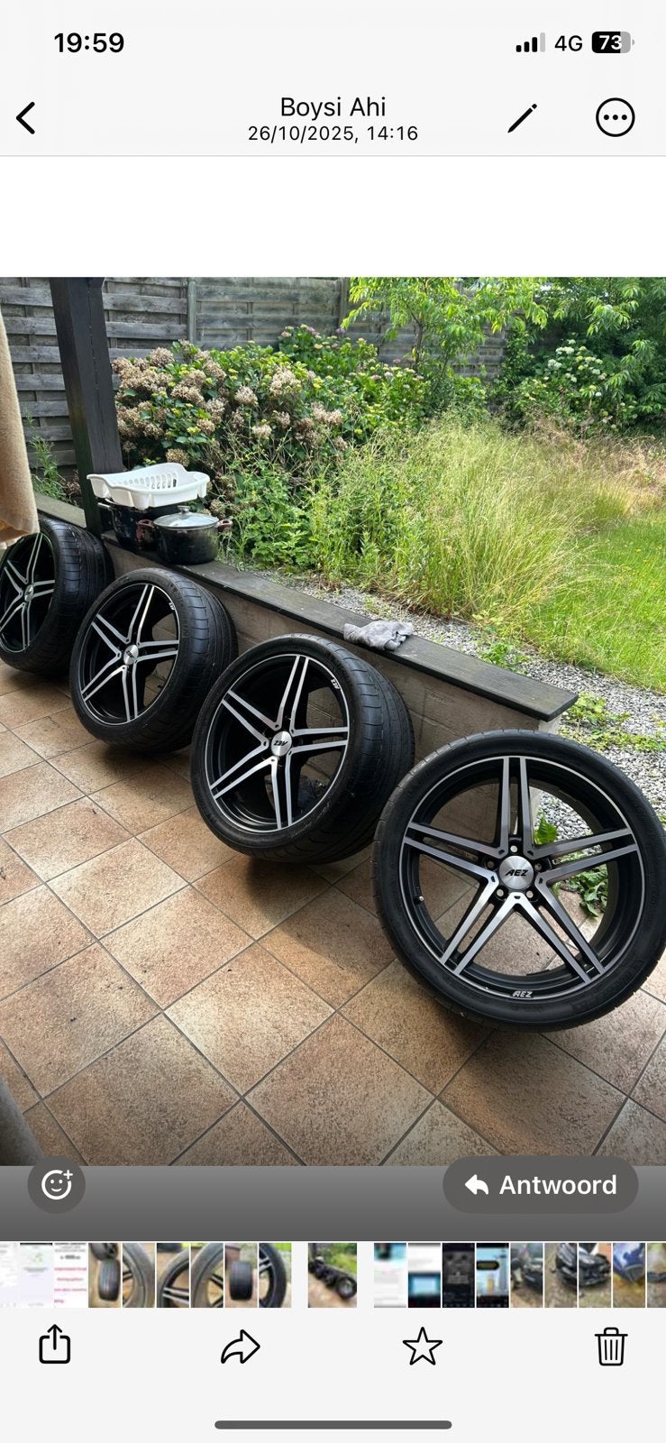 Voor Mercedes  19 inch bretset  banden is goed, Ophalen of Verzenden, 19 inch, Band(en)