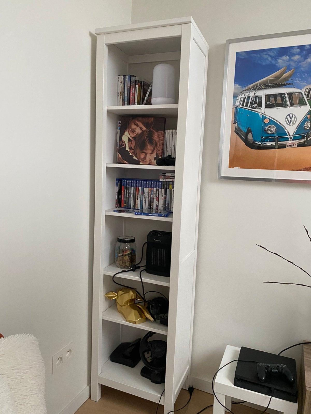 Boekenkast wit, Ophalen, Met plank(en), Minder dan 50 cm, Gebruikt