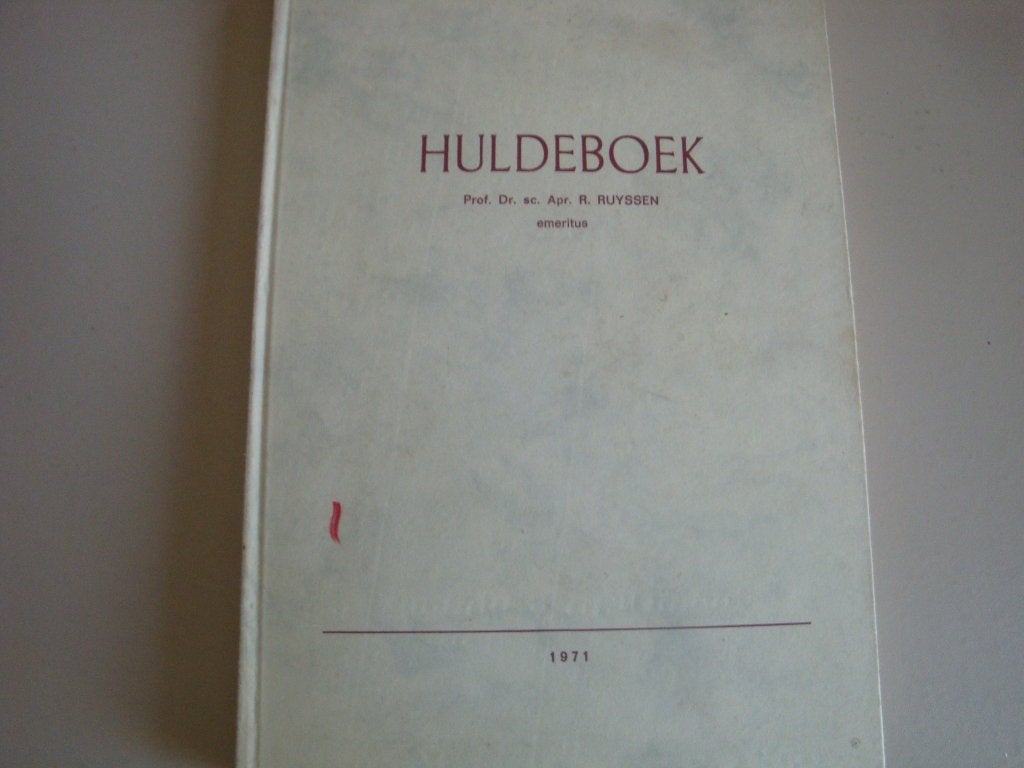 HULDEBOEK PROF. DR. SC. APR. R. RUYSSEN, Livres, Enlèvement ou Envoi, Utilisé