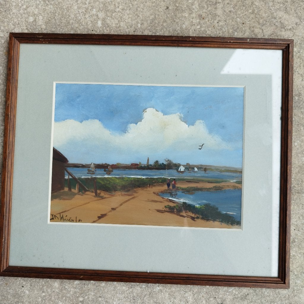Nederlandse schilderkunst, Antiek en Kunst, Kunst | Schilderijen | Klassiek, Ophalen, Maritiem / water, Nederlandse school, Overige ondergronden