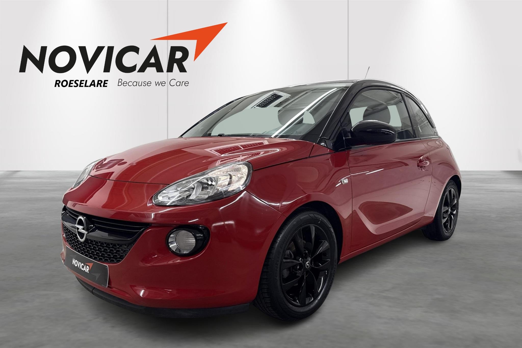 Opel Adam 1.4 100pk S/S MT5 Adam Red 'n' Roll, Auto's, Voorwielaandrijving, 4 zetels, Gebruikt, Zwart