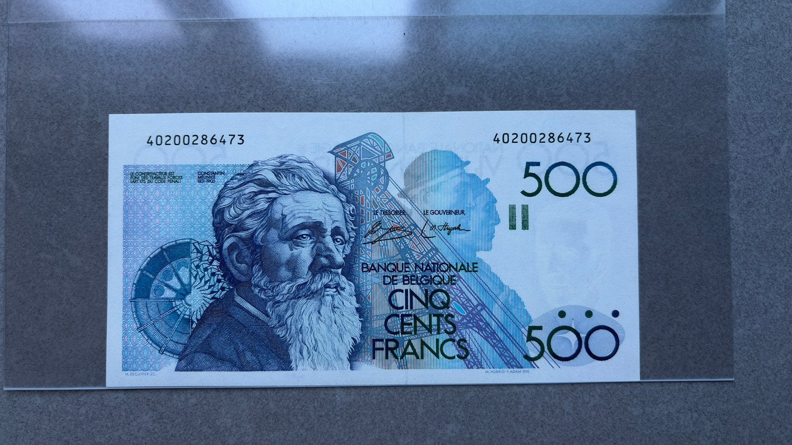 500 frank - Meunier.  Simonis - De Strycker (1977-1979), Ophalen of Verzenden