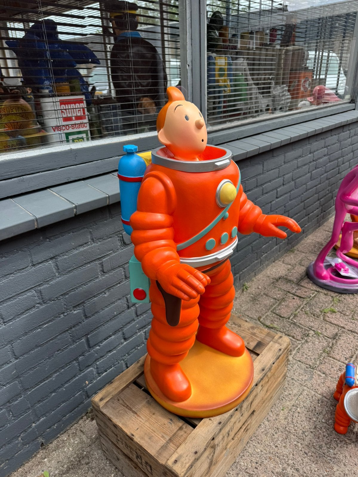Kuifje beeld in Astronauten ruimte pak, Ophalen, Gebruikt, Mens