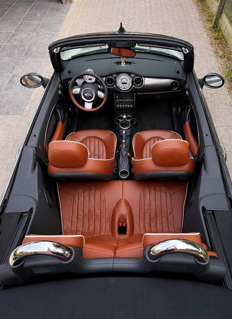 mini cabrio sidewalk benzine, Autos, Cuir, Argent ou Gris, Cabriolet, Boîte manuelle